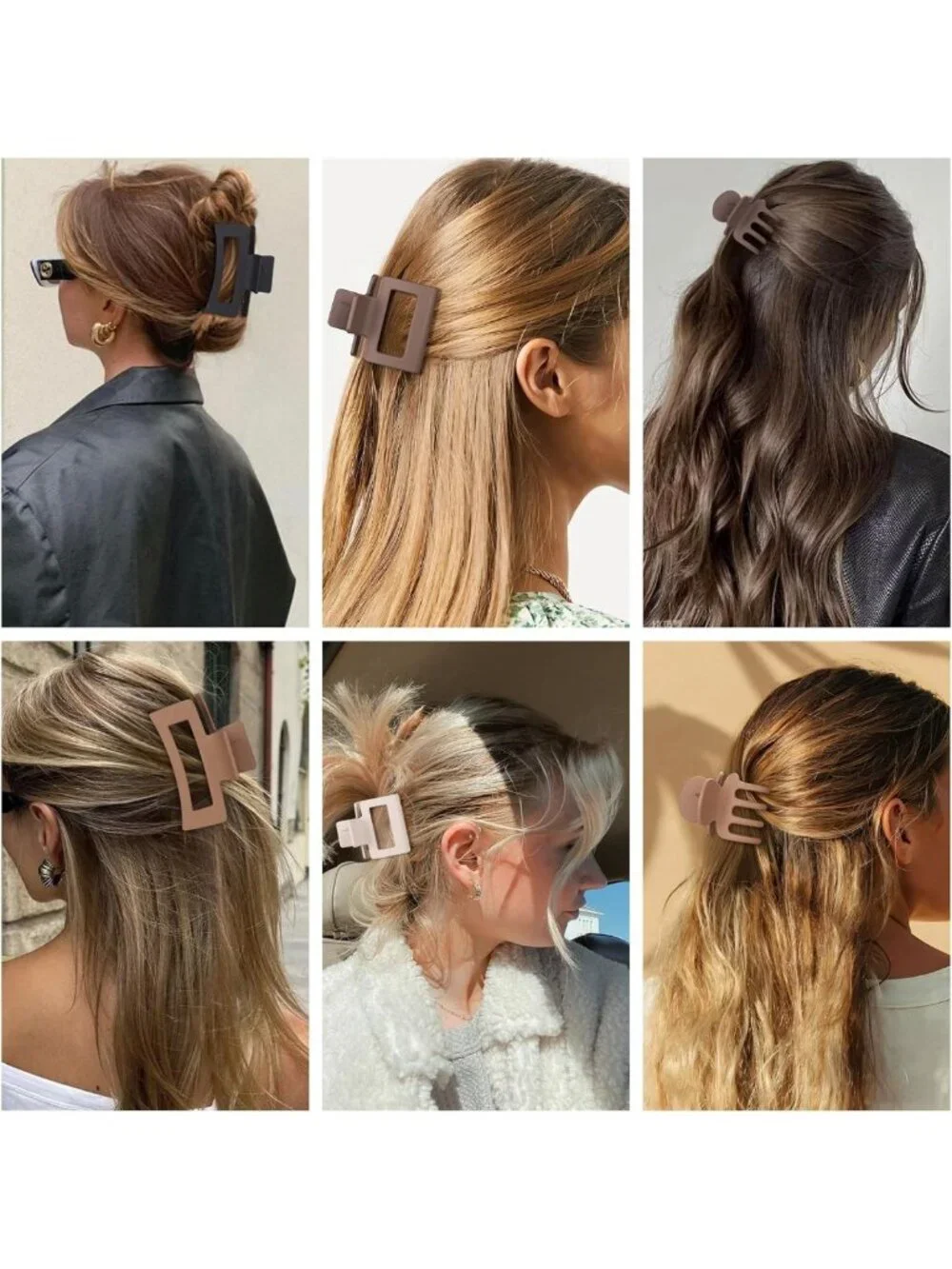 12 Pcs Hair Claw Clips Set for Women & Girls - Stylish Hair Accessories, 3